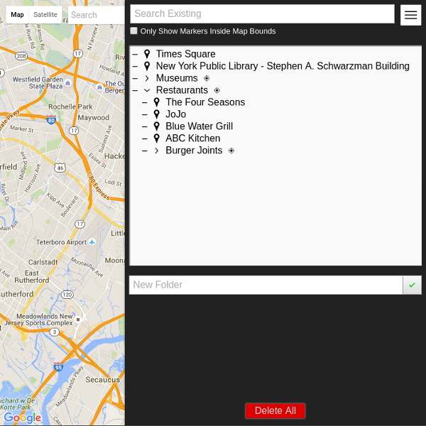 A preview image for the Neighborhood Map project.